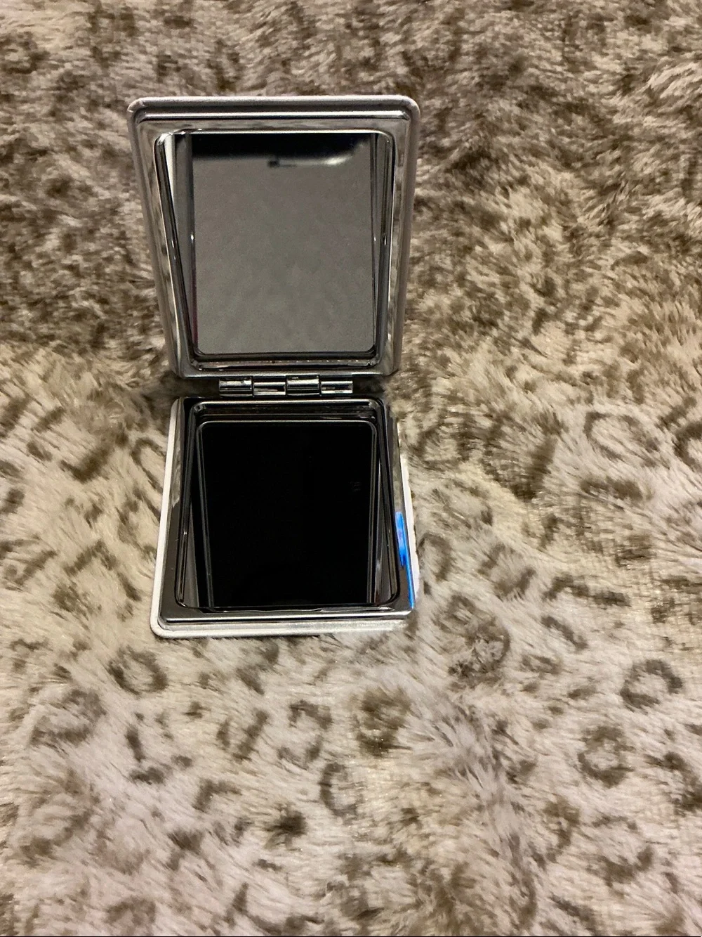 Retro Cassette Player, Portable Double Sided Mirror - Pink/Black